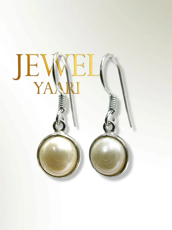 Silver_Pure_925_Sterling_Hoop_Dangle_Earrings_For_Women_And_Girls_Pearl_Round_Earring_For_Girl