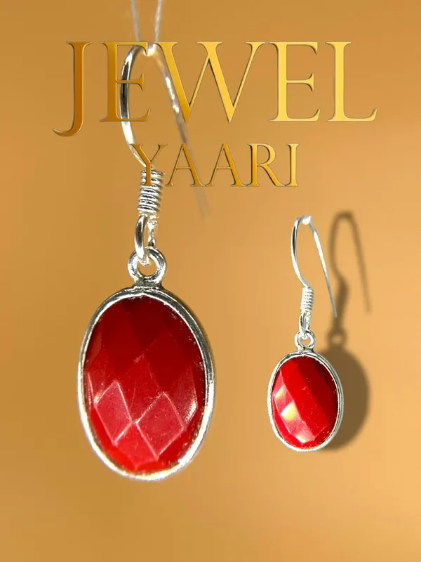 Red_Stone_Pure_925_Sterling_Hoop_Dangle_Earrings_For_Women_And_Girls__Stone_Earring_For_Girl