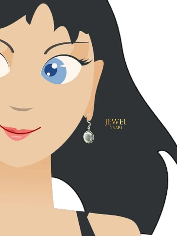 White__Pure_925_Sterling_Hoop_Dangle_Earrings_For_Women_And_Girls__Crystal_Earring_For_Girl