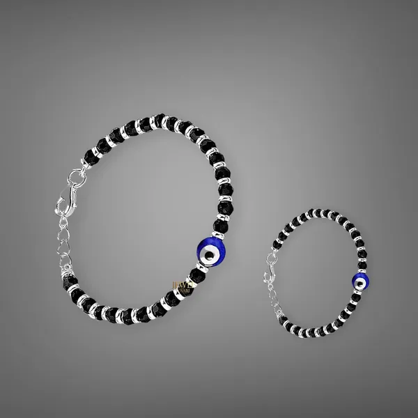 Silver_By_925_Sterling_Pure_(Chandi)_Evil_Eye__Beads_Crystal_Nazariya_Bangle/Bracelet_For_Kids_(Pair)