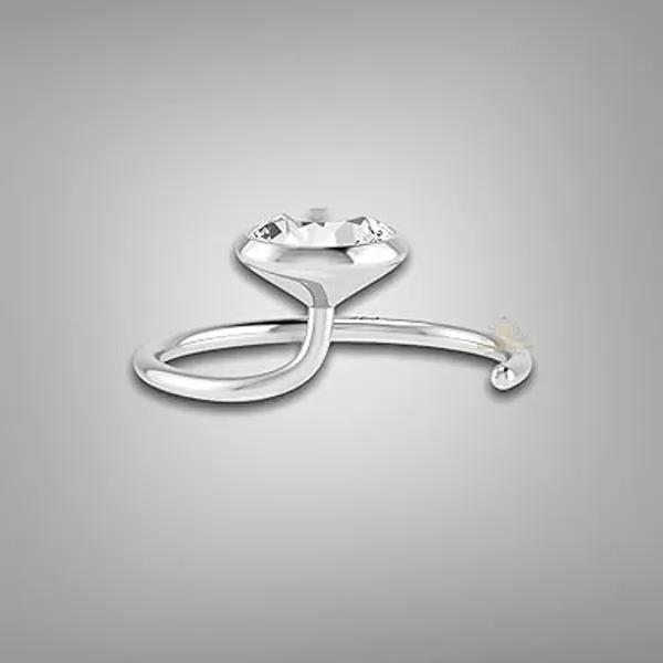 Silver_925_Sterling_Round_Shape_Cubic_Zirconia_4Mm_Cup_Wire_Stud_For_Women_Girls