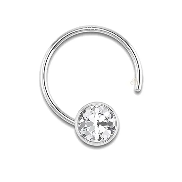 Silver_925_Sterling_Round_Shape_Cubic_Zirconia_4Mm_Cup_Wire_Stud_For_Women_Girls