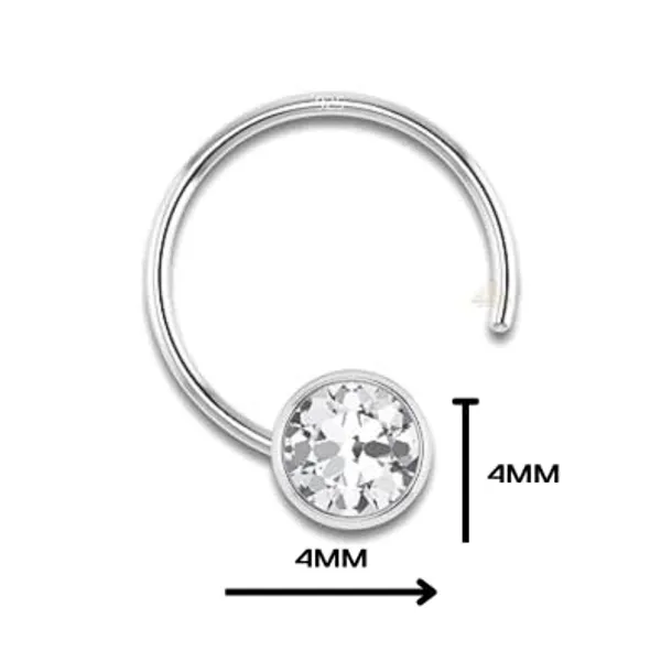 Silver_925_Sterling_Round_Shape_Cubic_Zirconia_4Mm_Cup_Wire_Stud_For_Women_Girls