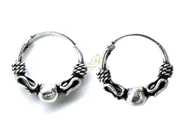 Silver_925_Sterling_Hoop_Earrings_For_Women_&_Girls_Bali_For_Girls_(Ball)