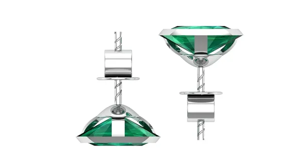 Green_925-92.5_Sterling_Oval_Cut__Real_Cubic_Zirconia_Fashion_Stud_Tops_Earrings_For_MenWomenChildrenBoys_And_Girls