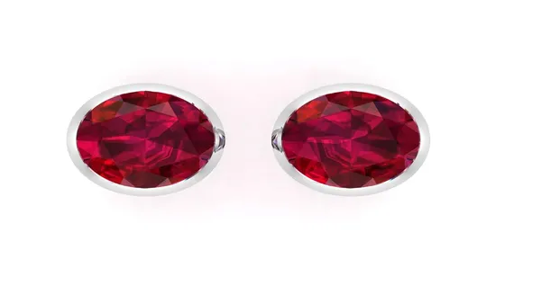 Red_925-92.5_Sterling_Oval_Cut__Real_Cubic_Zirconia_Fashion_Stud_Tops_Earrings_For_MenWomenChildrenBoys_And_Girls