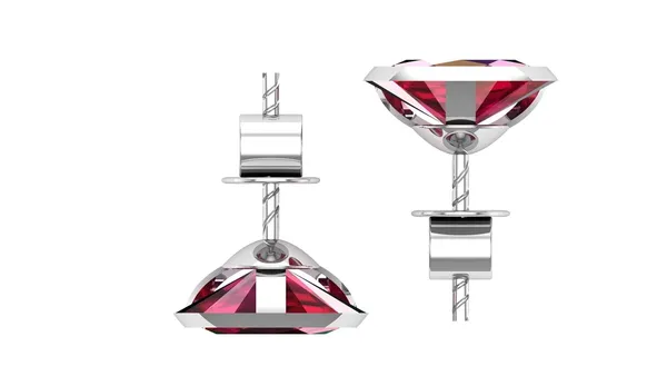 Red_925-92.5_Sterling_Oval_Cut__Real_Cubic_Zirconia_Fashion_Stud_Tops_Earrings_For_MenWomenChildrenBoys_And_Girls