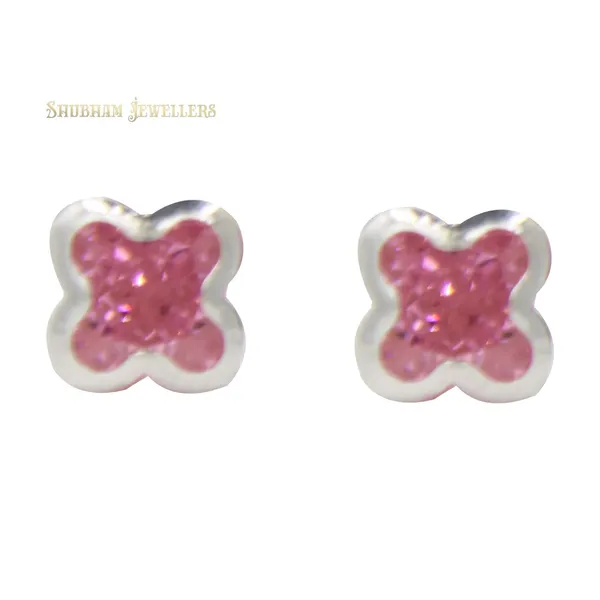 White_925-92.5_Sterling_Plus_Cut__Real_Cubic_Zirconia_Fashion_Stud_Tops_Earrings_For_MenWomenChildrenBoys_And_Girls