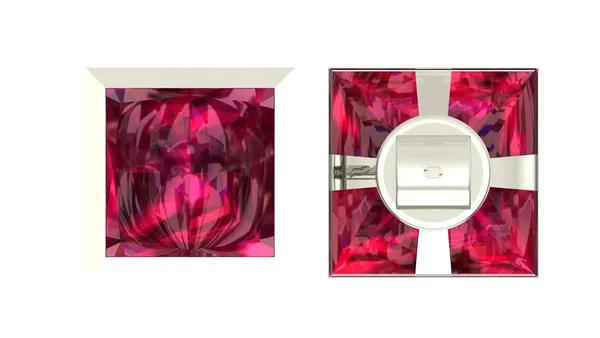 Silver_925-92.5_Sterling_Princess_Cut__Real_Cubic_Zirconia_Fashion_Stud_Tops_Earrings_For_MenWomenChildrenBoys_And_Girls