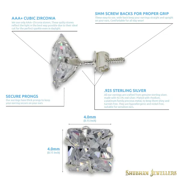 Silver_925-92.5_Sterling_Princess_Cut_Real_Cubic_Zirconia_Fashion_Stud_Earrings_For_MenWomenChildrenBoys_And_Girls_(4.0)