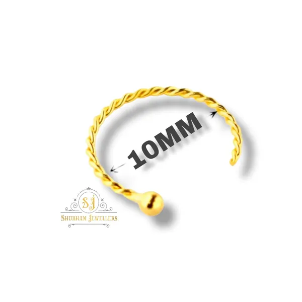 Gold_Tiny_Hoop_Nose_Ring_One_Piece_Gold_18K_750_(18K_Gold_Twisted_Wire)