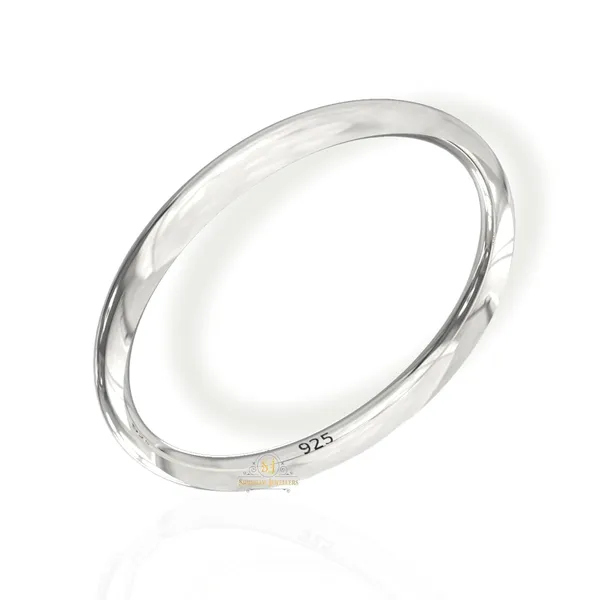Silver_925_Mirror_Finish_Solid_Sterling_Kada_For_Unisex_Adult(Half_Round_P)_(2.10)