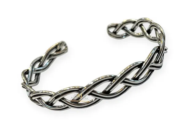 Silver_925_Pure_Chandi_Oxidized_Tribal_Thai_Viking_Kada_For_Men(Torque_Cuff_Kada_Men'S_Bracelet)