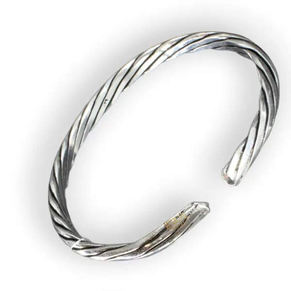 Silver_925_Pure_Chandi_Oxidized_Tribal_Thai_Viking_Kada_For_Men(Torque_Cuff_Kada_Men'S_Bracelet)
