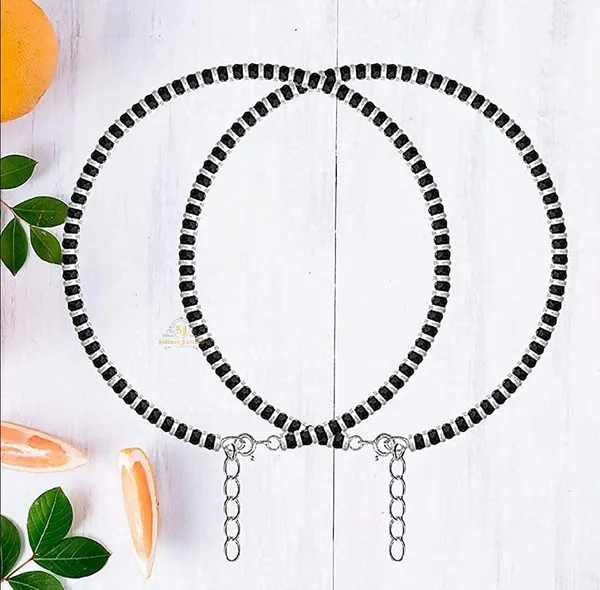 Silver_Pure_925_Sterling_Small_Crystal_Beads_Nazariya_Anklet_Payal_For_Women__Gifts_For_Women_(Nazariya_Pair)