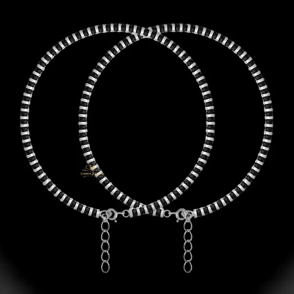 Silver_Pure_925_Sterling_Small_Crystal_Beads_Nazariya_Anklet_Payal_For_Women__Gifts_For_Women_(Nazariya_Pair)