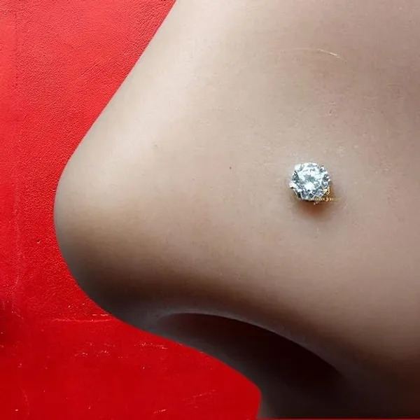 Silver_925_Sterling_Round_Shape_Cubic_Zirconia_5Mm_Prong_Wire_Stud_For_Women_Girls