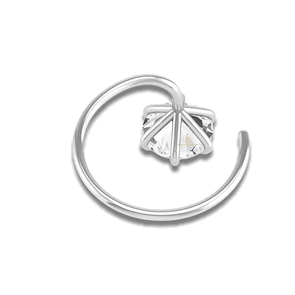 Silver_925_Sterling_Round_Shape_Cubic_Zirconia_5Mm_Prong_Wire_Stud_For_Women_Girls