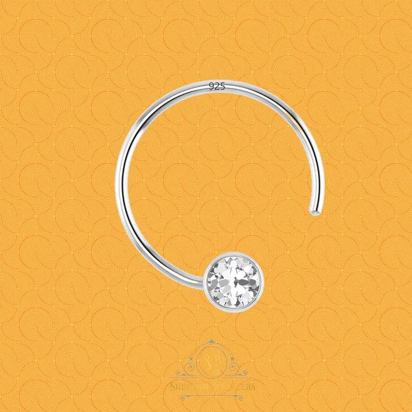 White_92.5-925_Sterling_Round_Shape__Cubic_Zirconia_Cup_Setting_Nose_Pin_Stud_For_Women_Girls_Size_2Mm(Bezel_Setting)