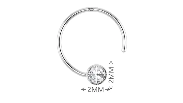 White_92.5-925_Sterling_Round_Shape__Cubic_Zirconia_Cup_Setting_Nose_Pin_Stud_For_Women_Girls_Size_2Mm(Bezel_Setting)