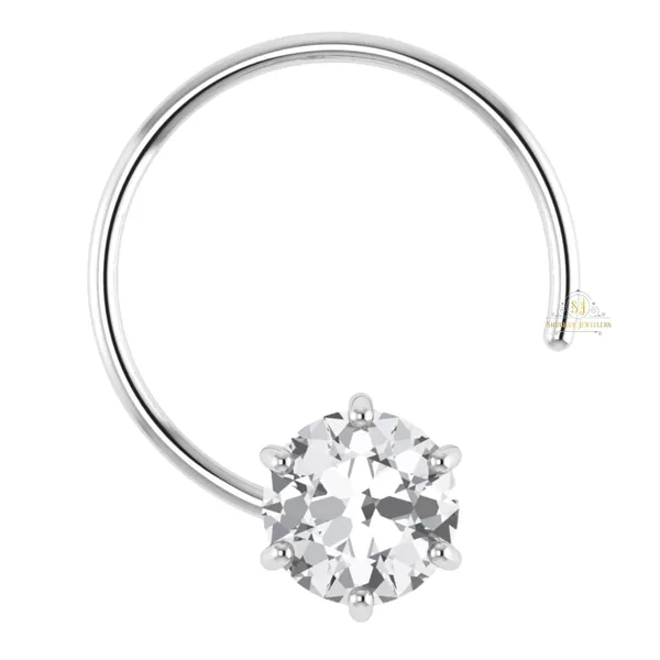 White_92.5-925_Sterling_Round_Shape__Cubic_Zirconia_Prong_Setting_Nose_Pin_Stud_For_Women_Girls_Size_3Mm
