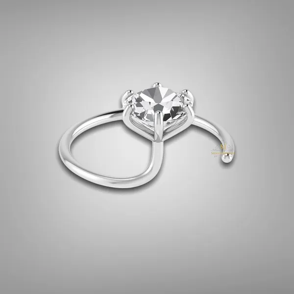 White_92.5-925_Sterling_Round_Shape__Cubic_Zirconia_Prong_Setting_Nose_Pin_Stud_For_Women_Girls_Size_3Mm