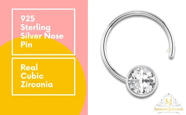 White_92.5-925_Sterling_Round_Shape__Cubic_Zirconia_Cup_Setting_Nose_Pin_Stud_For_Women_Girls_Size_3Mm_(Bezel_Setting)