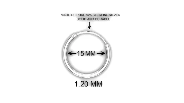 Silver_Small_Size_Plain_Bali_Hoops_Earrings_In_Pure_92.5_Sterling_For_Kids/Girls/Women_(12)