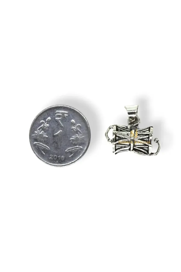 Silver_925_Pure_Sterling_Oxidised_Damru_Charm_Pendant_For_MenWomenChildrenBoys_And_Girls_(Big_Damru)