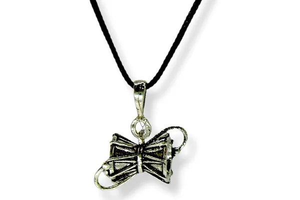 Silver_925_Pure_Sterling_Oxidised_Damru_Charm_Pendant_For_MenWomenChildrenBoys_And_Girls_(Damru)