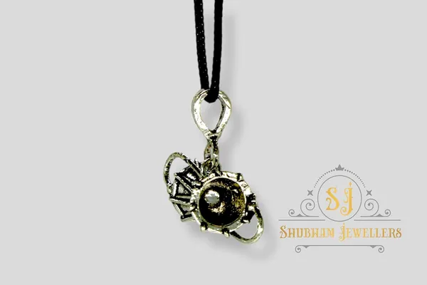 Silver_925_Pure_Sterling_Oxidised_Damru_Charm_Pendant_For_MenWomenChildrenBoys_And_Girls_(Damru)
