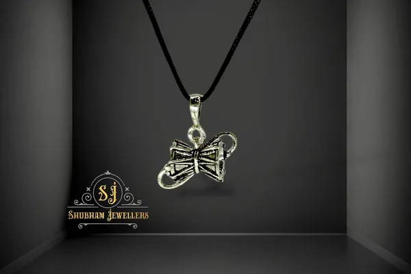 Silver_925_Pure_Sterling_Oxidised_Damru_Charm_Pendant_For_MenWomenChildrenBoys_And_Girls_(Damru)