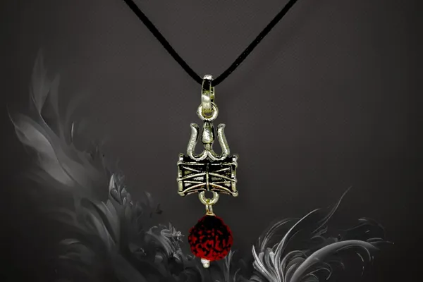 Silver_925_Pure_Sterling_Oxidised_Damru_Charm_Pendant_For_MenWomenChildrenBoys_And_Girls_(Trishool_Damru)