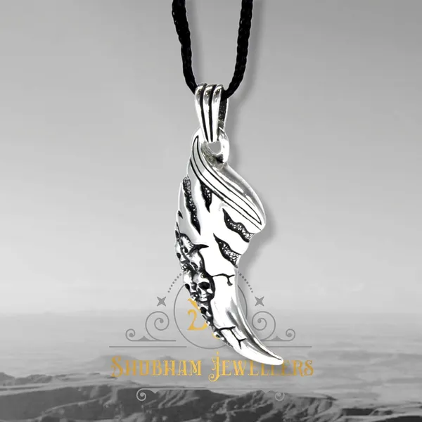 Silver_Dragon_Claw_Pattern,_Eagle_Claw_Pattern_Pendant,_Ethically_Handcrafted_With_Care,_Weight_:-_8.25_Gms