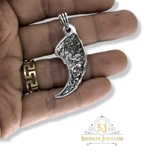 Silver_Dragon_Claw_Pattern,_Eagle_Claw_Pattern_Pendant,_Ethically_Handcrafted_With_Care,_Weight_:-_8.25_Gms
