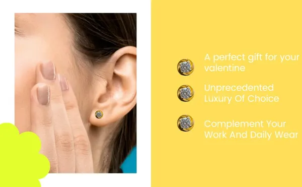 Silver_Sterling_Cubic_Zirconia_Flower_Shape_Gold_Polish_Earrings_For_Unisex-Adult_&_Unisex-Child_7_Mm