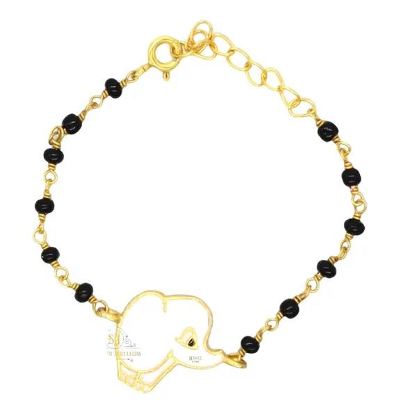 Silver_925_Sterling_Cute_Animal_Elephant_Face_Bracelet_Nazariya_For_Baby_Boys_&_Girls_(New_Born_To_12_Month_Small_Size_Length_5_Inch_One_Pc)