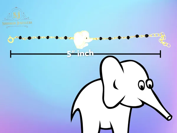 Silver_925_Sterling_Cute_Animal_Elephant_Face_Bracelet_Nazariya_For_Baby_Boys_&_Girls_(New_Born_To_12_Month_Small_Size_Length_5_Inch_One_Pc)