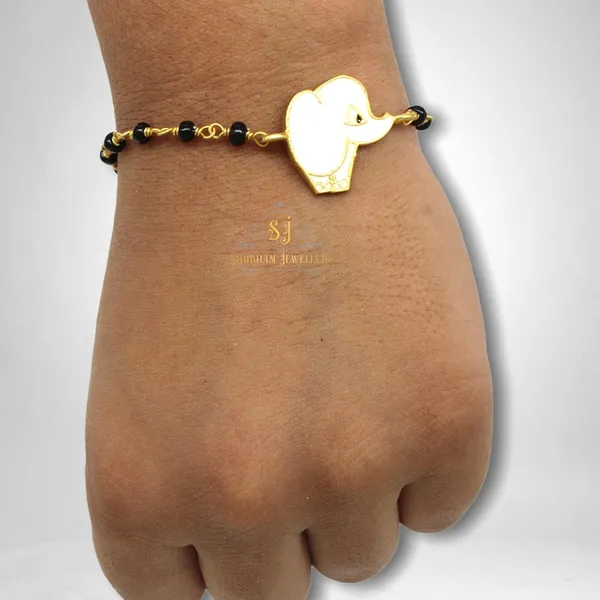 Silver_925_Sterling_Cute_Animal_Elephant_Face_Bracelet_Nazariya_For_Baby_Boys_&_Girls_(New_Born_To_12_Month_Small_Size_Length_5_Inch_One_Pc)