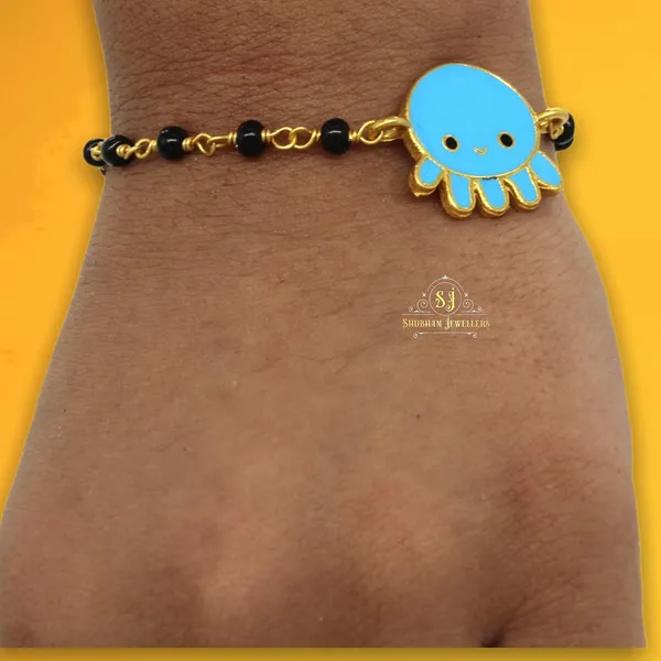 Silver_925_Sterling_Cute_Animal_Face_Octopus__Bracelet_Nazariya_For_Baby_Boys_&_Girls_(New_Born_To_12_Month_Small_Size_Length_5_Inch_One_Pc)