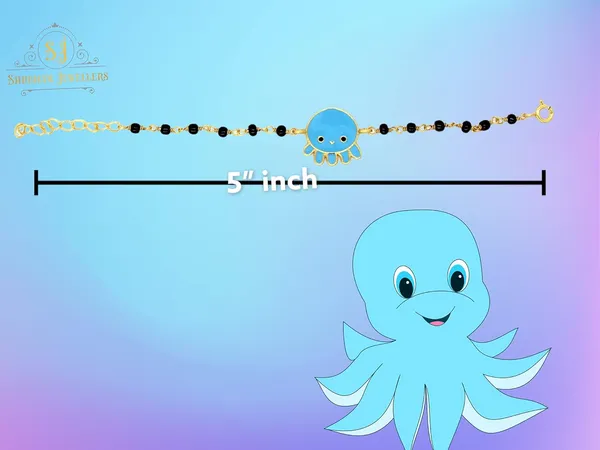 Silver_925_Sterling_Cute_Animal_Face_Octopus__Bracelet_Nazariya_For_Baby_Boys_&_Girls_(New_Born_To_12_Month_Small_Size_Length_5_Inch_One_Pc)