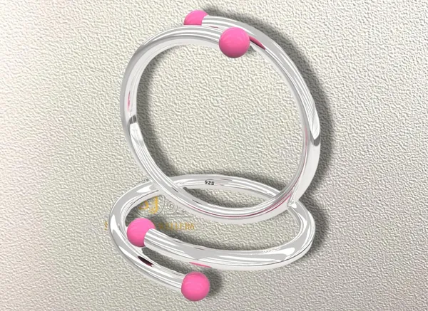 Pink_Exclusive_Pure_925_Sterling_Plain_Kada_For_Baby_Boys_&_Girls_Variation_Size