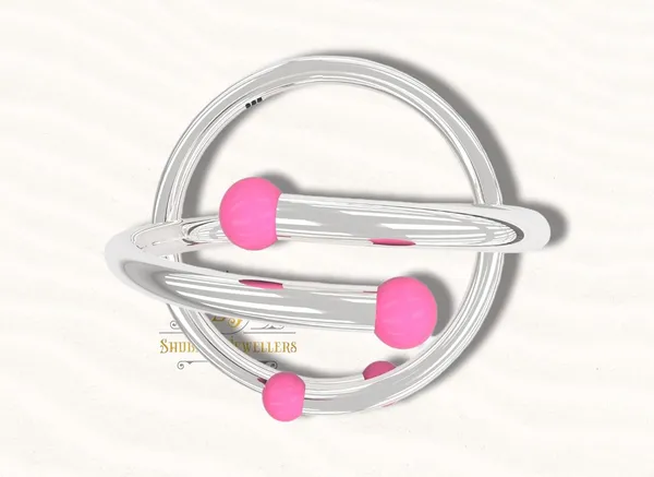 Pink_Exclusive_Pure_925_Sterling_Plain_Kada_For_Baby_Boys_&_Girls_Variation_Size