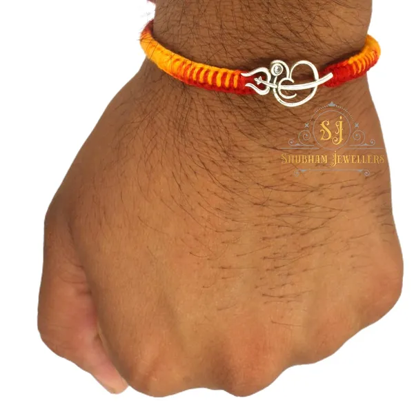 Silver_Pure_925_Sterling_Rakhi_For_Brother_Raksha_Bandhan_With_Pure_Cotton_Thread_For_Men,_Boys,_Rakhis_By_Omtrcur