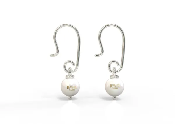 Silver_925_Pure_Sterling_Pretty_Bali_Style_Hoop__Earring_For_Girls_Womens_925_Sterling_Pearl_Drop_And_Dangle_Earrings_(Drop_Pearl)