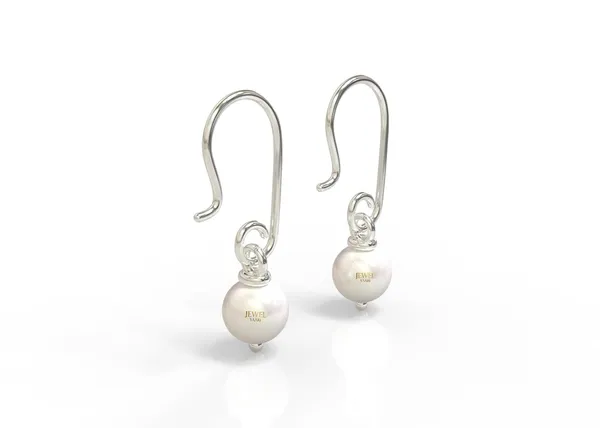 Silver_925_Pure_Sterling_Pretty_Bali_Style_Hoop__Earring_For_Girls_Womens_925_Sterling_Pearl_Drop_And_Dangle_Earrings_(Drop_Pearl)