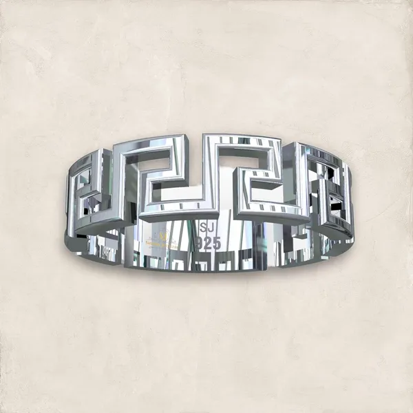 Silver_925_Sterling_S_Loop_Band_Style_Rings_For_Men_And_Women_Size_:_19