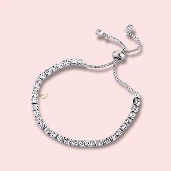Silver_925_Sterling_Classy_Cubic_Zirconia_Single_Line__Rhodium_Solitaire_Tennis_Adjustable_Bolo_Bracelet_For_Women_And_Girls_(925_Pure_)_(One_Row)