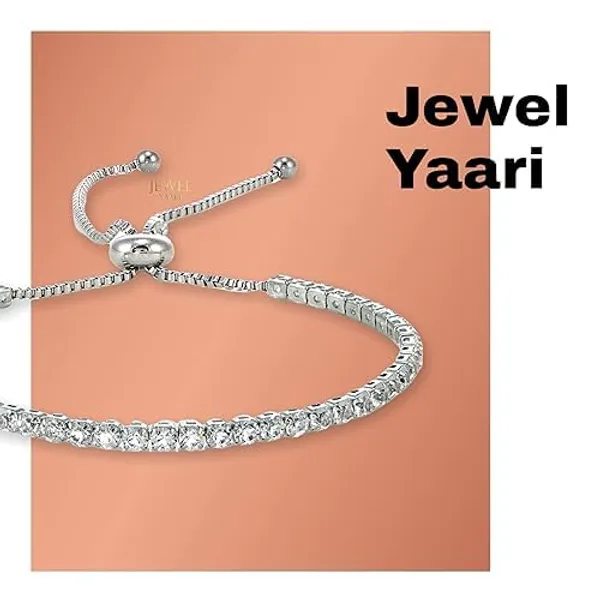 Silver_925_Sterling_Classy_Cubic_Zirconia_Single_Line__Rhodium_Solitaire_Tennis_Adjustable_Bolo_Bracelet_For_Women_And_Girls_(925_Pure_)_(One_Row)