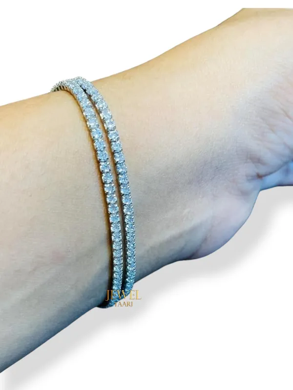 Silver_925_Sterling_Classy_Cubic_Zirconia_Single_Line__Rhodium_Solitaire_Tennis_Adjustable_Bolo_Bracelet_For_Women_And_Girls_(925_Pure_)_(Two_Row)